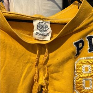 PINK Victoria's Secret Yellow capris